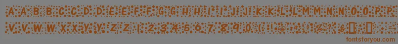 Whimzee Font – Brown Fonts on Gray Background