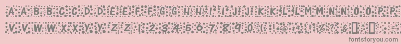Whimzee Font – Gray Fonts on Pink Background
