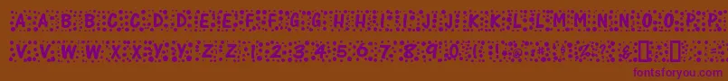 Whimzee Font – Purple Fonts on Brown Background