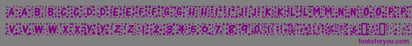 Whimzee Font – Purple Fonts on Gray Background
