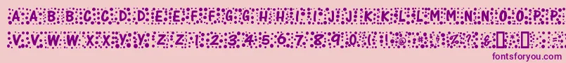 Whimzee Font – Purple Fonts on Pink Background
