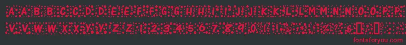 Whimzee Font – Red Fonts on Black Background