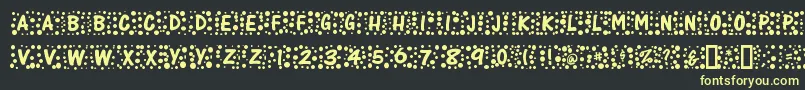 Whimzee Font – Yellow Fonts on Black Background