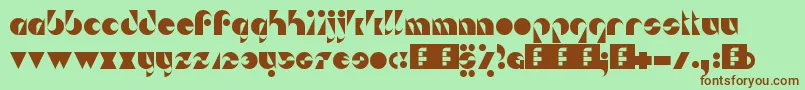 DaSeiNei Font – Brown Fonts on Green Background