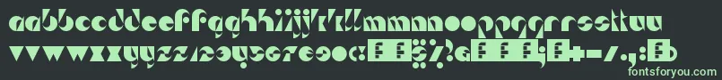 DaSeiNei Font – Green Fonts on Black Background