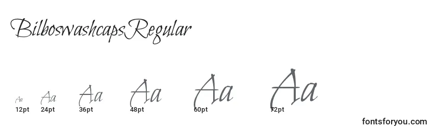 BilboswashcapsRegular Font Sizes