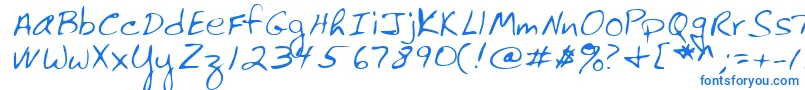 Lehn061-Schriftart – Blaue Schriften