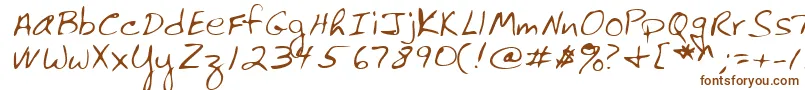Шрифт Lehn061 – коричневые шрифты
