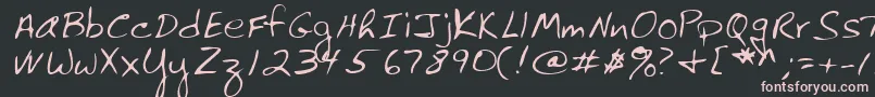 Шрифт Lehn061 – розовые шрифты на чёрном фоне