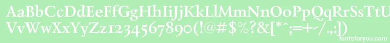LazurantiqdisplaycBold Font – White Fonts on Green Background