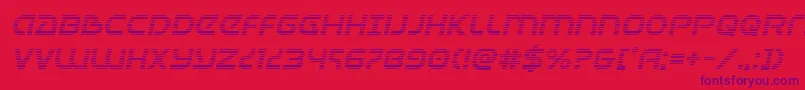 Шрифт Universaljackgradital – фиолетовые шрифты на красном фоне