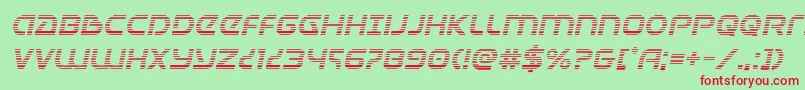 Universaljackgradital Font – Red Fonts on Green Background