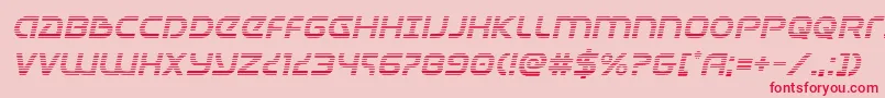 Universaljackgradital-fontti – punaiset fontit vaaleanpunaisella taustalla