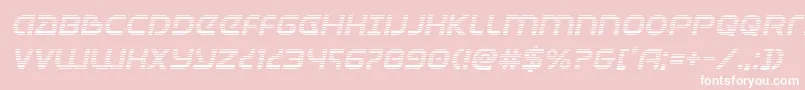 フォントUniversaljackgradital – ピンクの背景に白い文字