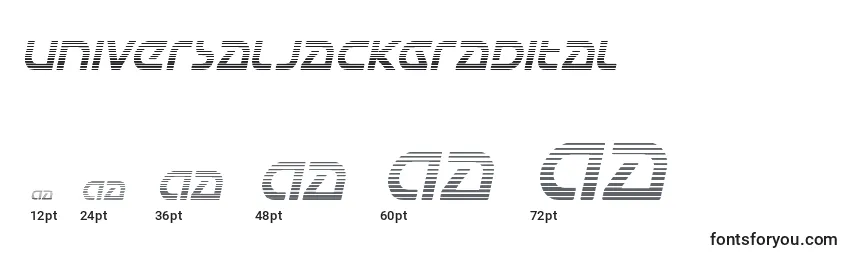 Universaljackgradital Font Sizes