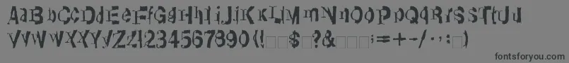 LinotypeTransis Font – Black Fonts on Gray Background