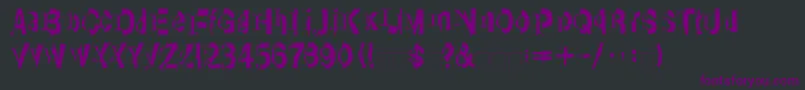 LinotypeTransis Font – Purple Fonts on Black Background
