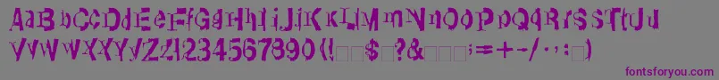 LinotypeTransis Font – Purple Fonts on Gray Background