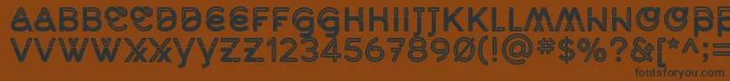 MidcaseBoldline Font – Black Fonts on Brown Background
