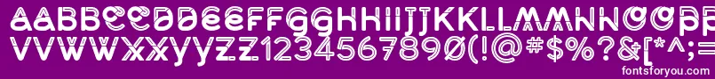 MidcaseBoldline Font – White Fonts on Purple Background
