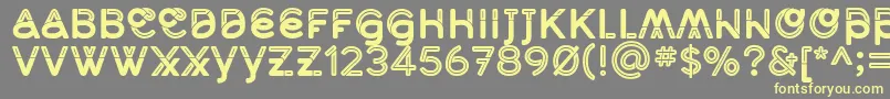 MidcaseBoldline Font – Yellow Fonts on Gray Background