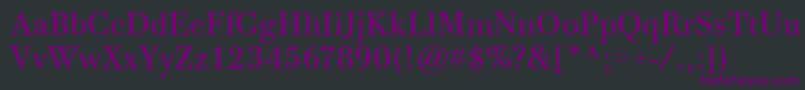En savoir plus sur la police BodoniTwelveItcTtBook Police BodoniTwelveItcTtBook – polices violettes sur fond noir