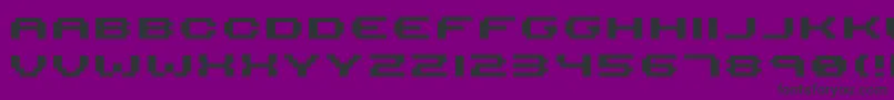 Serious R4b-Schriftart – Schwarze Schriften auf violettem Hintergrund