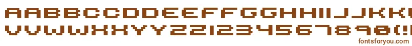 Serious R4b-fontti – ruskeat fontit valkoisella taustalla