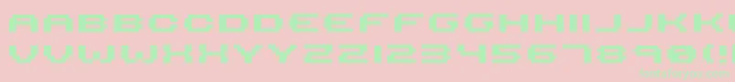 Serious R4b Font – Green Fonts on Pink Background