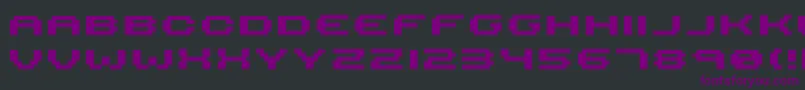 Serious R4b Font – Purple Fonts on Black Background