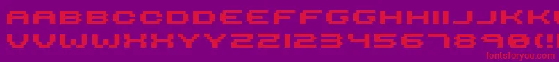 Serious R4b Font – Red Fonts on Purple Background