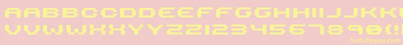 Serious R4b Font – Yellow Fonts on Pink Background