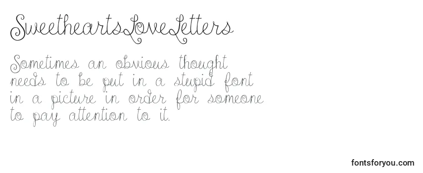 SweetheartsLoveLetters Font