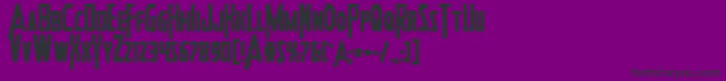 Шрифт Heroesassemblebold – чёрные шрифты на фиолетовом фоне