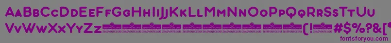 AristotelicaSmallcapsBoldTrial Font – Purple Fonts on Gray Background