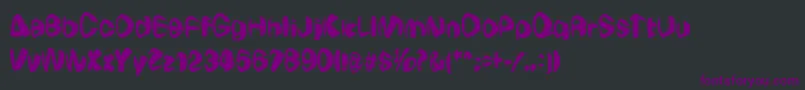 Шрифт WeirdoRegular – фиолетовые шрифты на чёрном фоне