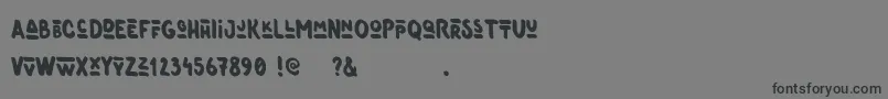 フォントOneer – 黒い文字の灰色の背景