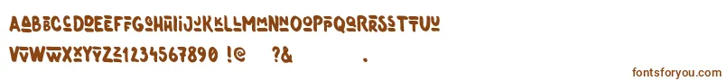 Шрифт Oneer – коричневые шрифты на белом фоне