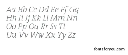 TheserifextralightItalic Font