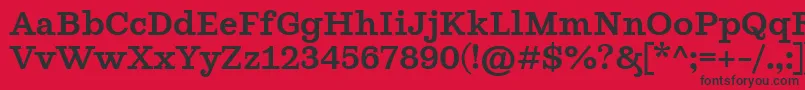 GhostlightRegular Font – Black Fonts on Red Background