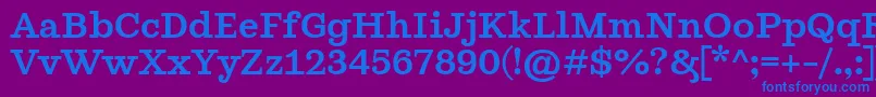 GhostlightRegular Font – Blue Fonts on Purple Background