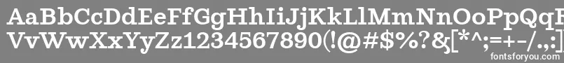 フォントGhostlightRegular – 灰色の背景に白い文字