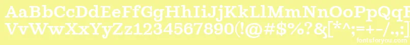 GhostlightRegular Font – White Fonts on Yellow Background