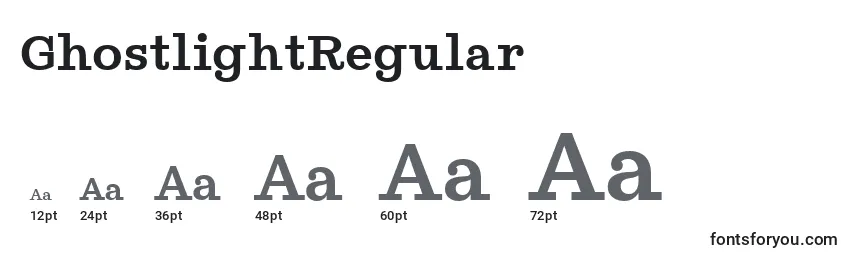 GhostlightRegular Font Sizes