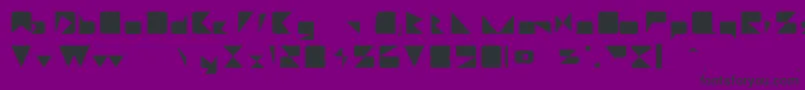 Czcionka Daetona – czarne czcionki na fioletowym tle