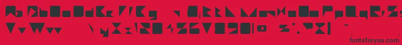 Daetona Font – Black Fonts on Red Background