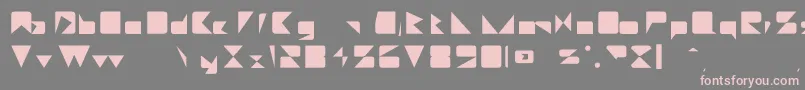 フォントDaetona – 灰色の背景にピンクのフォント