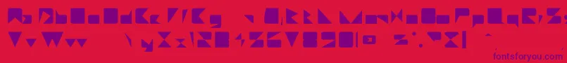 Daetona Font – Purple Fonts on Red Background