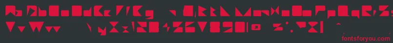 Daetona Font – Red Fonts on Black Background