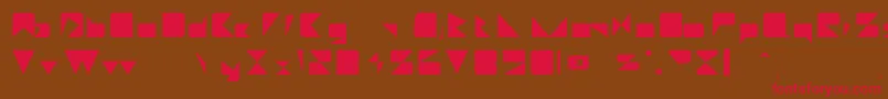 Daetona Font – Red Fonts on Brown Background